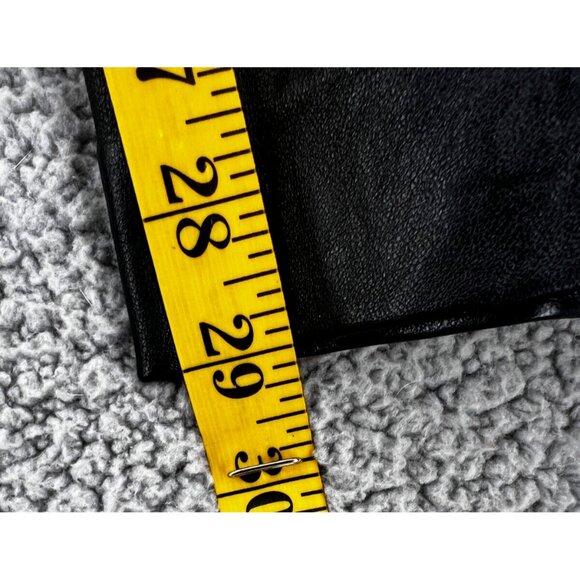 VTG Julie & Andrew Collection Italy Lamb Black Leather Pants Women's Size 12 - Picture 9 of 14